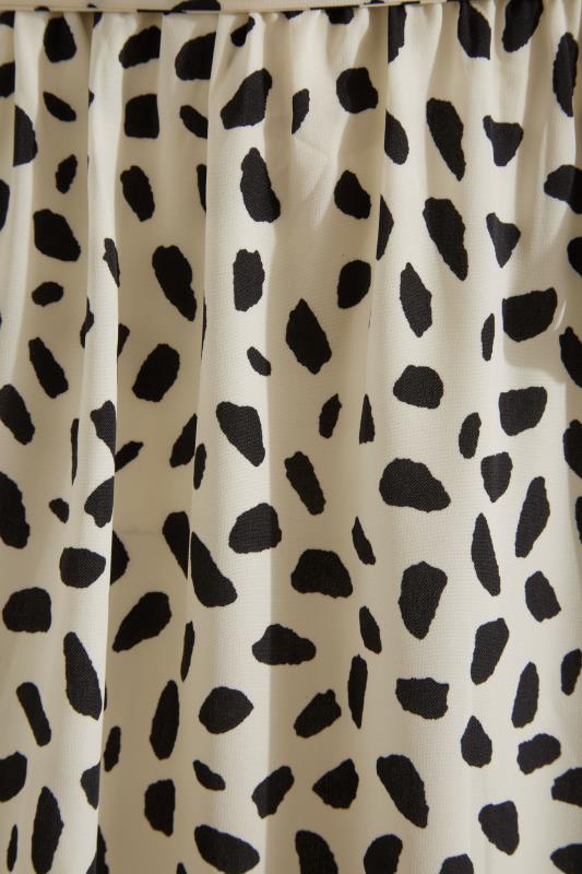 LTS Tall Women's Ivory White Dalmatian Print Wrap Dress | Long Tall Sally 5