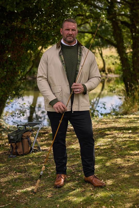 BadRhino Big & Tall Natural Brown Checked Lined Worker Jacket | BadRhino 1