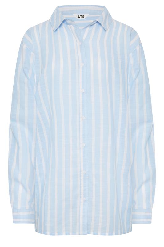 LTS Tall Light Blue Oversized Stripe Shirt | Long Tall Sally  10