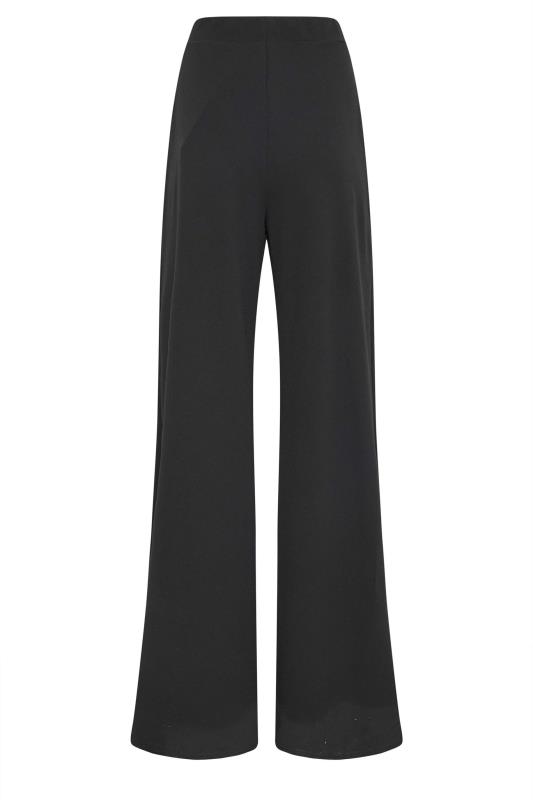LTS Tall Women's Black Scuba Wide Leg Trousers | Long Tall Sally 5