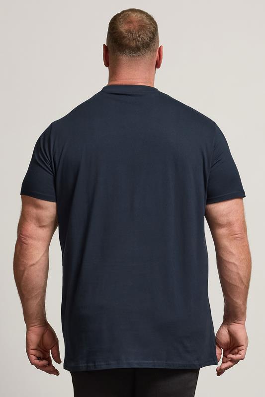 BadRhino Big & Tall Navy Blue 5 Pack Extra Long T-Shirts | BadRhino 4