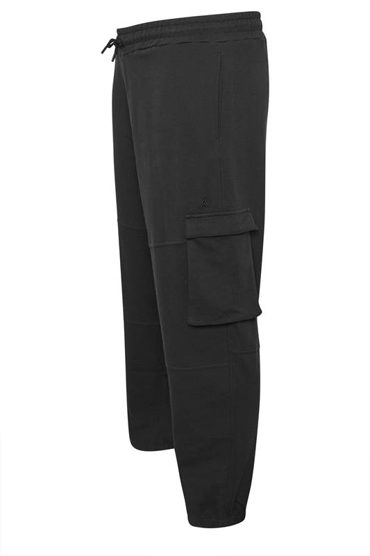 STUDIO A Big & Tall Black Cargo Joggers