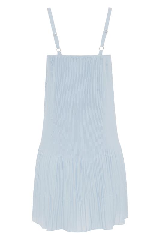 LTS Pale Blue Pleat Lace Cami Top | Long Tall Sally  6