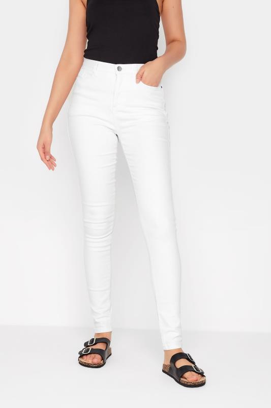 Tall  LTS Tall White AVA Stretch Skinny Jeans