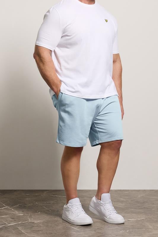 LYLE & SCOTT Big & Tall Opal Blue Jogger Shorts