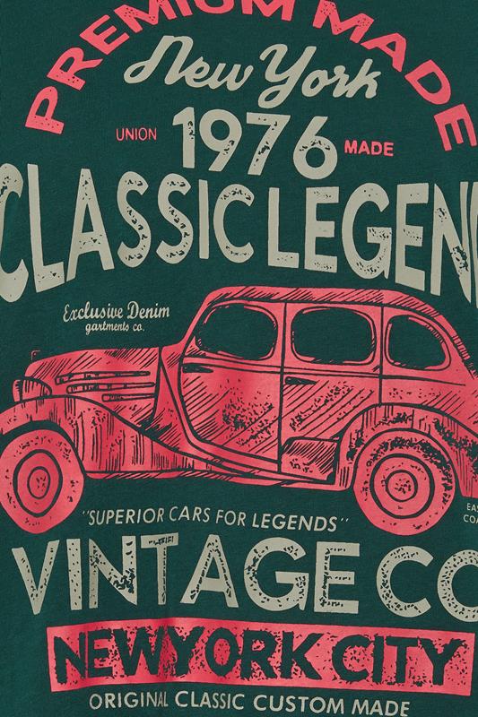 KAM Big & Tall Green Classic Legends Print T-Shirt | BadRhino 5