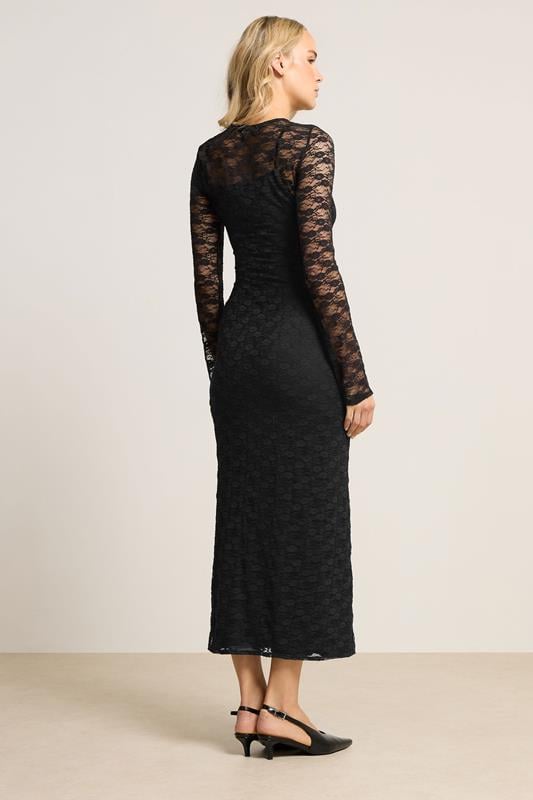 LTS Tall Black Lace Maxi Dress | Long Tall Sally 3