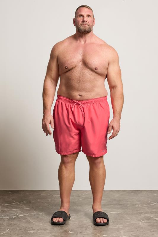BadRhino Big & Tall Pink Swim Shorts | BadRhino 2