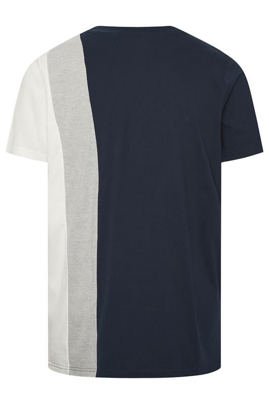 BadRhino Big & Tall Navy Blue Cut & Sew  T-Shirt | BadRhino 7