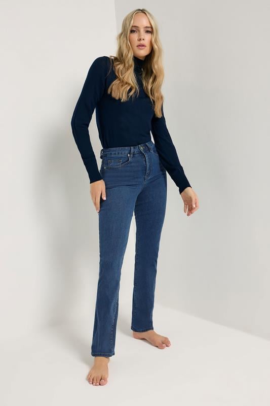 Tall  LTS Tall Dark Blue Stretch Straight Leg Jeans
