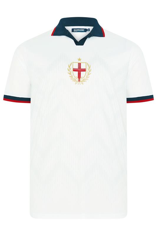BadRhino Big & Tall White England Football Polo Shirt | BadRhino 6