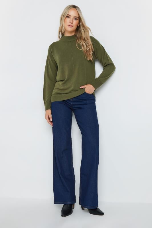 LTS Tall Olive Green Turtle Neck Jumper | Long Tall Sally 3