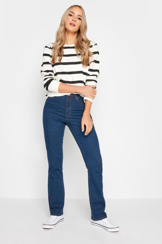 LTS Tall Dark Blue Stretch Straight Leg Jeans | Long Tall Sally  2