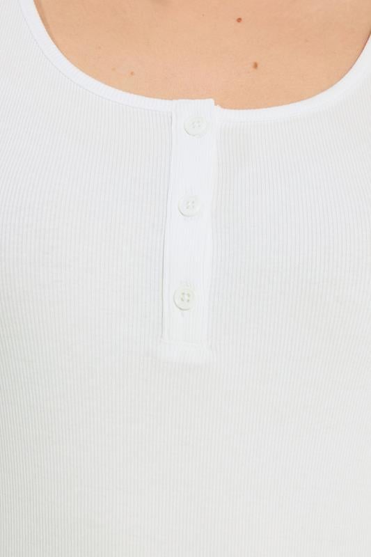 LTS Tall Women's White Ribbed Placket Vest | Long Tall Sally 4