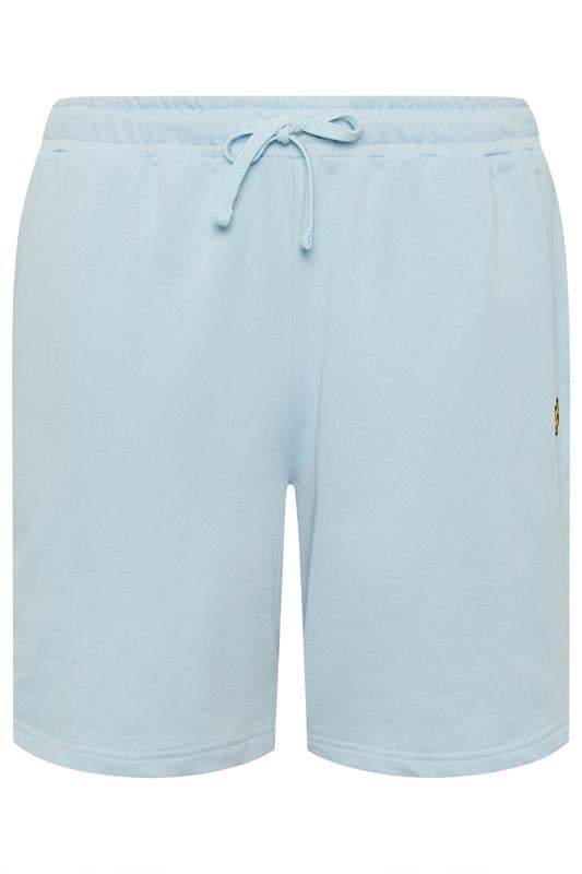 LYLE & SCOTT Big & Tall Opal Blue Jogger Shorts | BadRhino 2