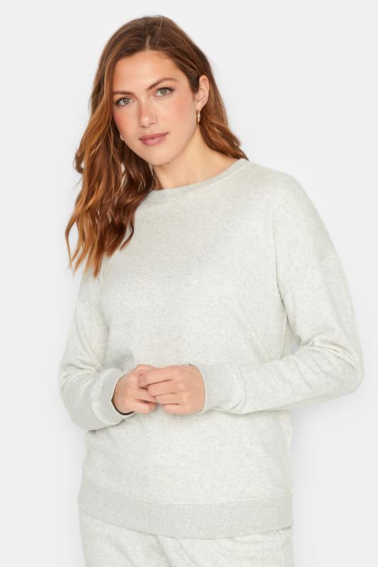 LTS Tall Light Grey Long Sleeve Sweatshirt | Long Tall Sally  3