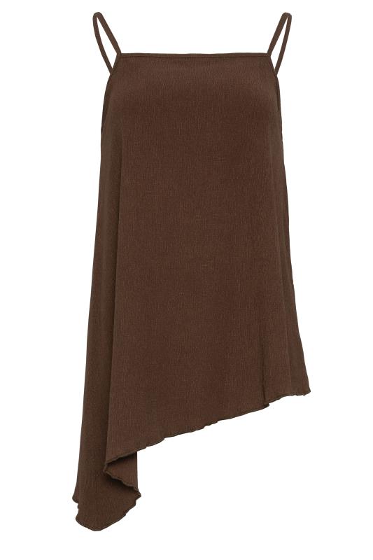LTS Tall Rust Brown Strappy Asymmetric Cami Top | Long Tall Sally 5