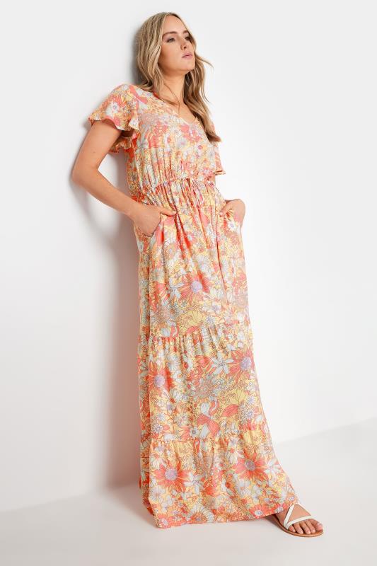 LTS Tall Womens Yellow Floral Print Maxi Dress | Long Tall Sally  1