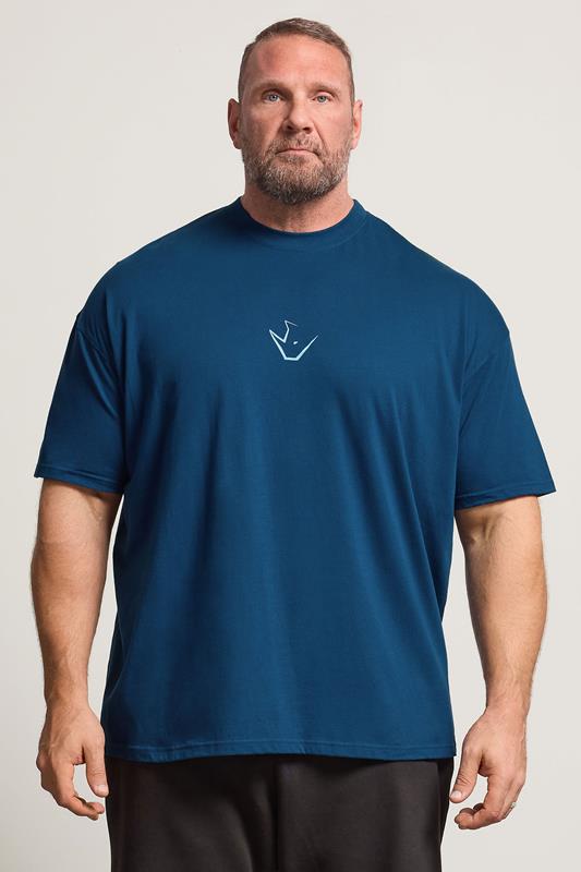 IronRhino Big & Tall Navy Blue Powerhouse T-Shirt