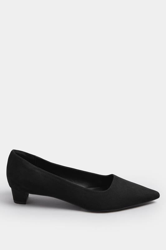 LTS Black Pointed Block Court Heel | Long Tall Sally 2