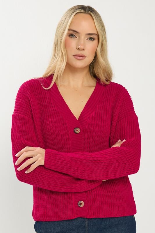 Tall  LTS Tall Red V-Neck Cardigan