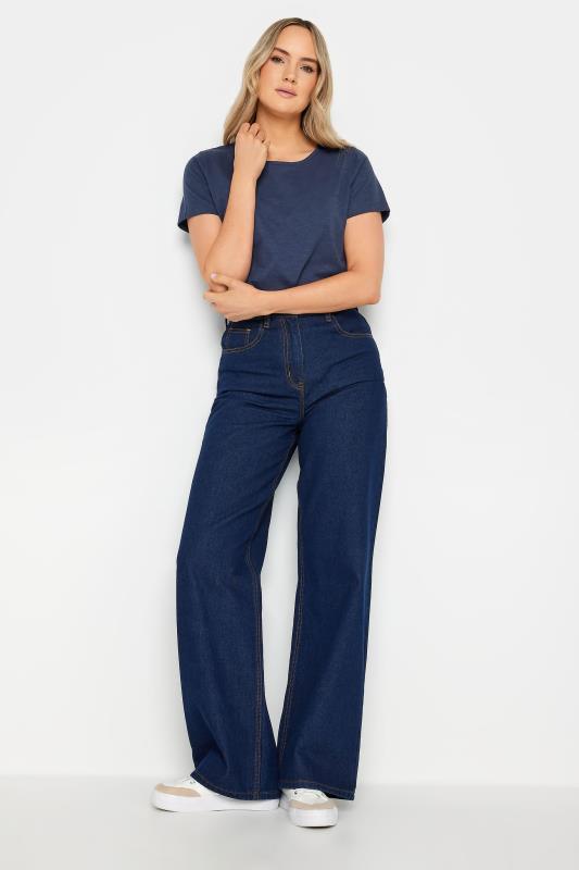 LTS Tall Womens Navy Blue Short Sleeve T-Shirt | Long Tall Sally 2