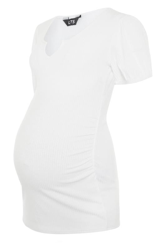 LTS Maternity White Puff Sleeve Top | Long Tall Sally 5