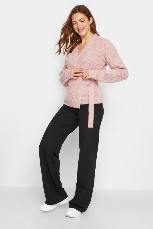LTS Tall Womens Pale Pink Ballet Knitted Cardigan | Long Tall Sally 2