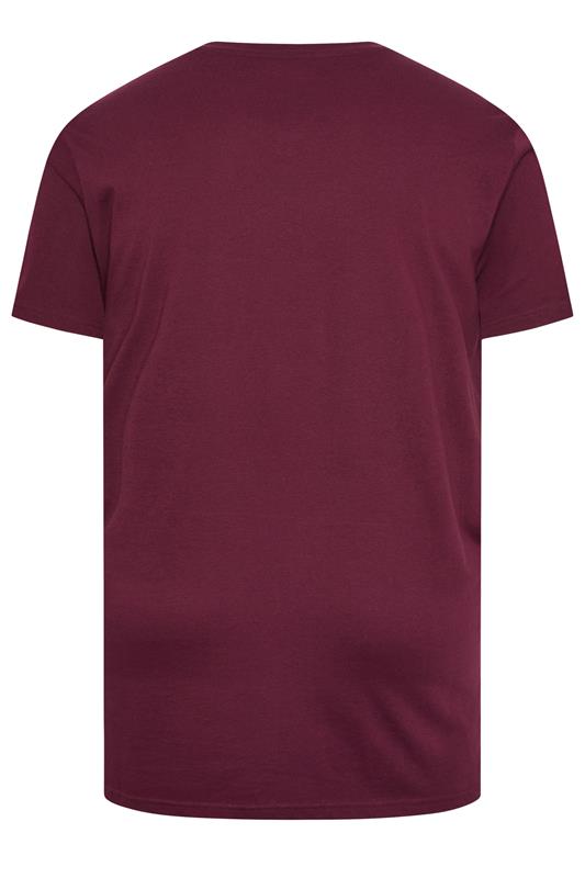 BadRhino Big & Tall Black/Red/Green/Blue/Navy Blue 5 Pack Extra Long V-Neck T-Shirts | BadRhino 3