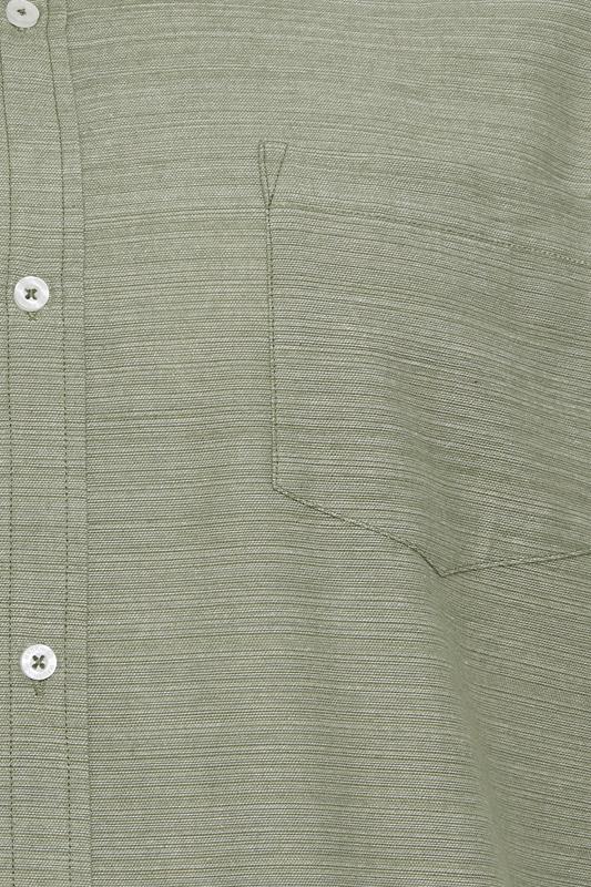 BadRhino Big & Tall Green Short Sleeve Slub Shirt | BadRhino 4