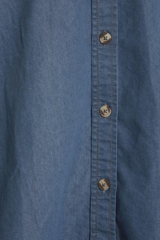 LTS Tall Women's Blue Western Denim Shirt | Long Tall Sally 5