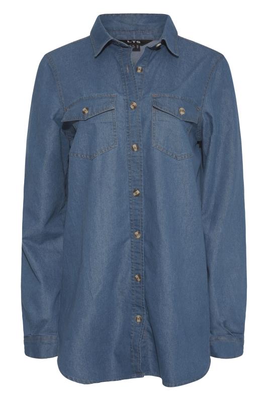 LTS Tall Women's Blue Western Denim Shirt | Long Tall Sally 6