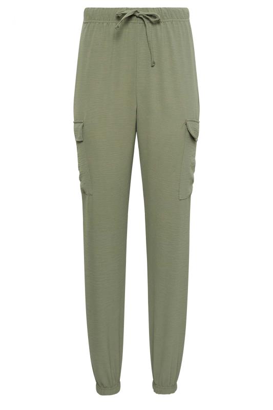 LTS Tall Women's Khaki Green Cargo Trousers | Long Tall Sally 5