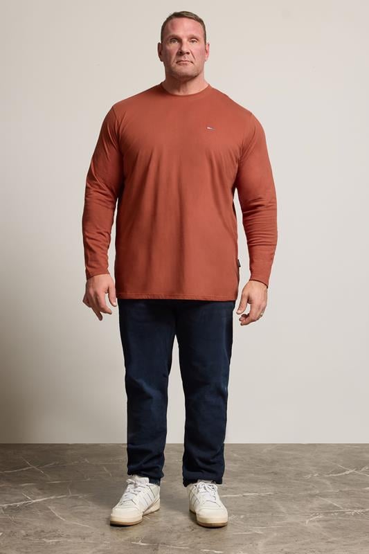 BadRhino Big & Tall Clay Orange Core Long Sleeve T-Shirt | BadRhino 2