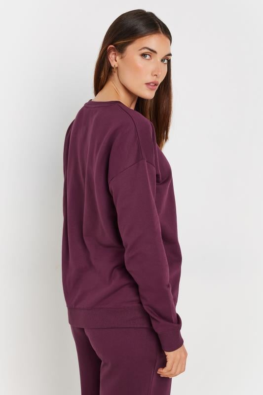 LTS Tall Burgundy Red Crew Neck Sweatshirt | Long Tall Sally 4