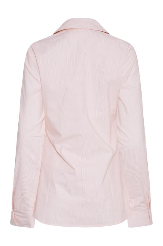 LTS Tall Women's Pink Stripe Fitted Shirt | Long Tall Sally 8