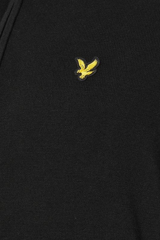 LYLE & SCOTT Big & Tall Black Quarter Zip Jumper | BadRhino 5