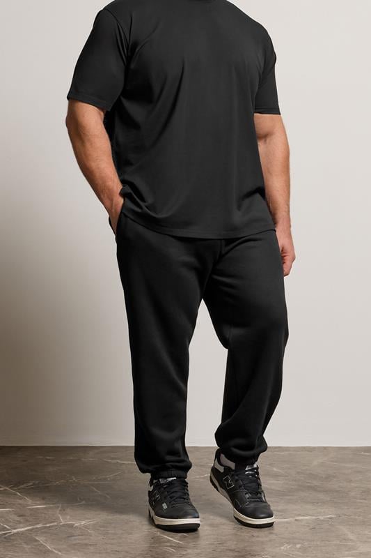 BadRhino Big & Tall Black Premium Cuffed Joggers