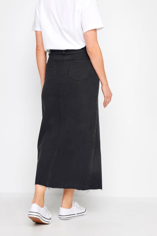LTS Tall Womens Black Denim Midaxi Skirt | Long Tall Sally  4