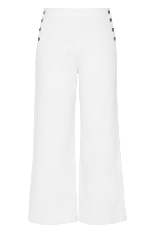 Sailor Button Wide Leg Crop Jean | Long Tall Sally  4