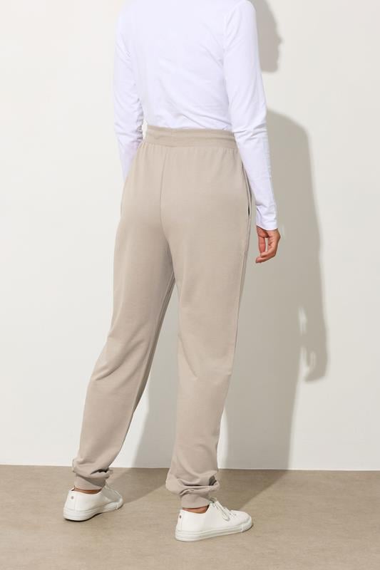 LTS Tall Stone Brown Cuffed Drawstring Joggers | Long Tall Sally  4