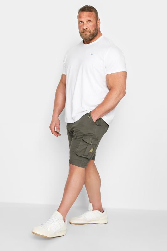 D555 Big & Tall Dark Grey Cargo Shorts | BadRhino 2