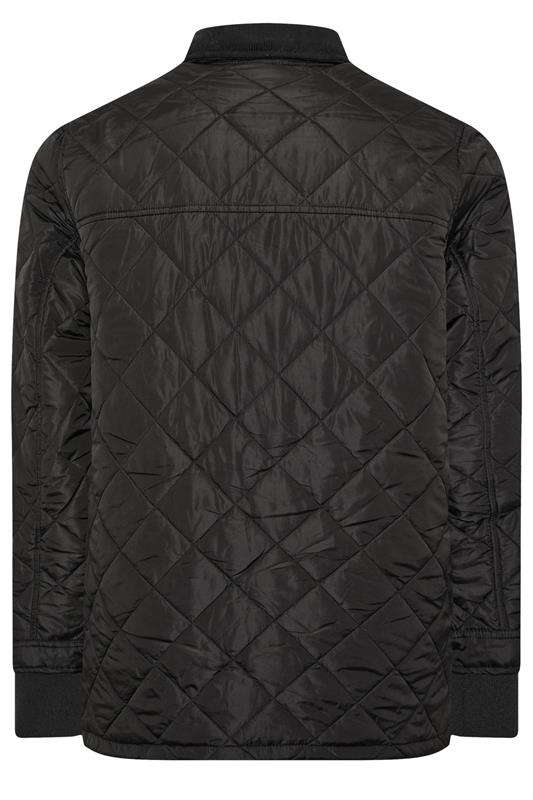 D555 Big & Tall Black Quilted Jacket | BadRhino 4