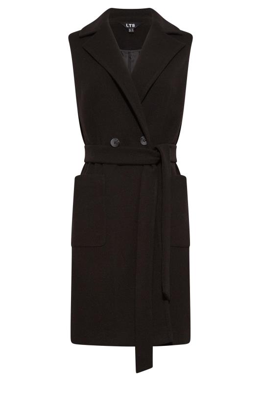 LTS Tall Women's Black Sleeveless Double Breasted Jacket | Long Tall Sally 5