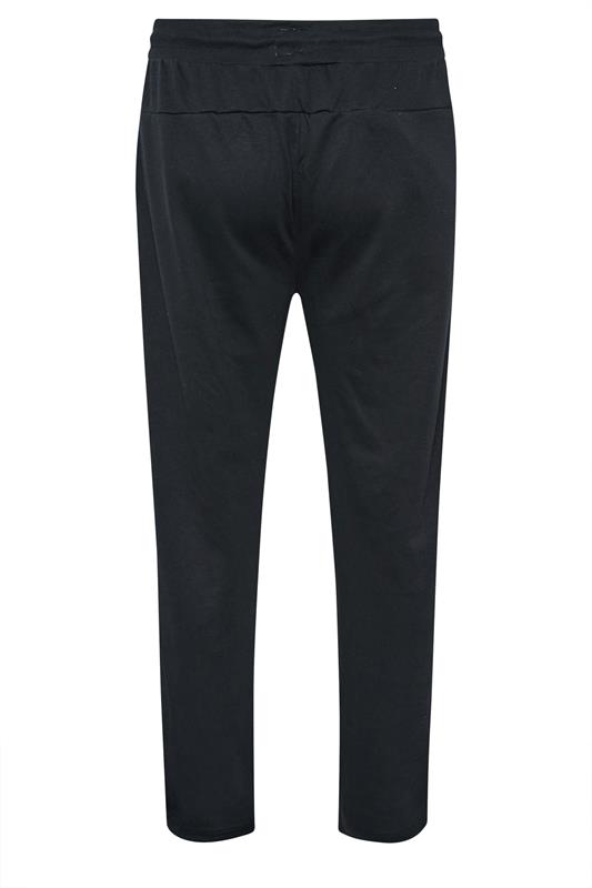 D555 Big & Tall Navy Blue Couture Open Hem Joggers | BadRhino 5