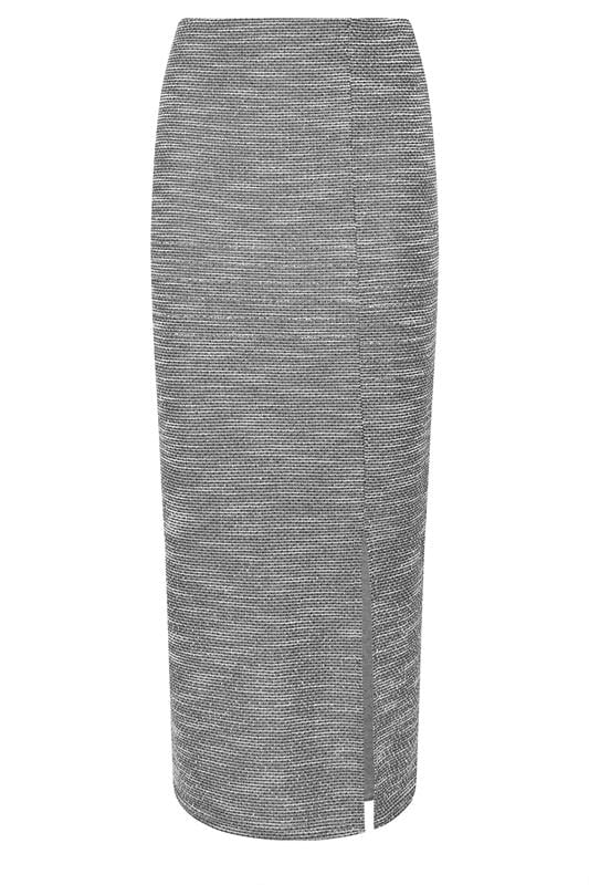 LTS Tall Women's Black Boucle Pencil Midi Skirt | Long Tall Sally 5