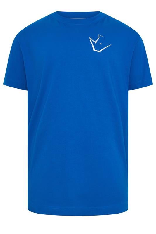 IronRhino Big & Tall Cobalt Blue Old English Logo T-Shirt | BadRhino 7