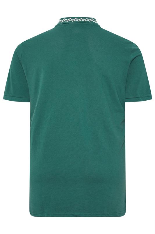 Ben Sherman Big & Tall Teal Signature Pique Polo Shirt | BadRhino 2
