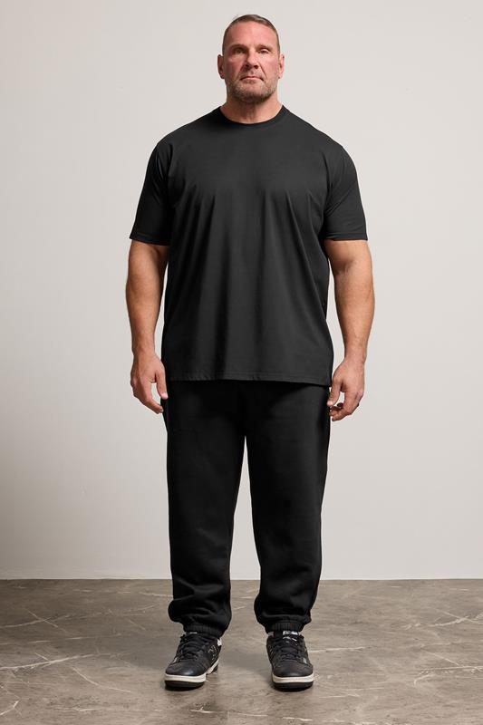 BadRhino Big & Tall Black Premium Cuffed Joggers | BadRhino 2