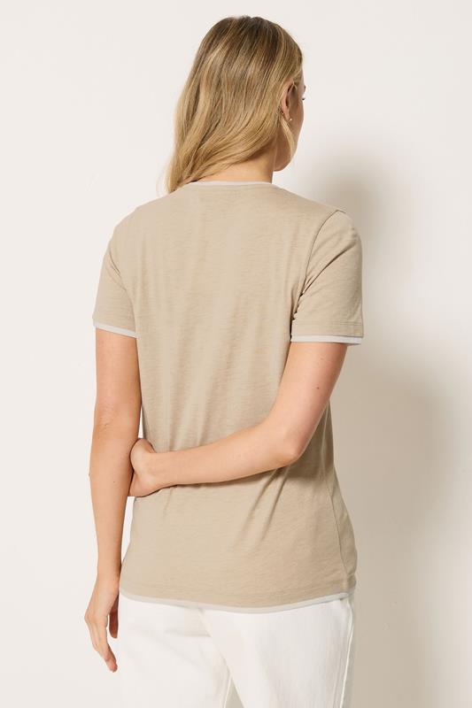 LTS Tall Natural Brown Layered T-Shirt | Long Tall Sally 2